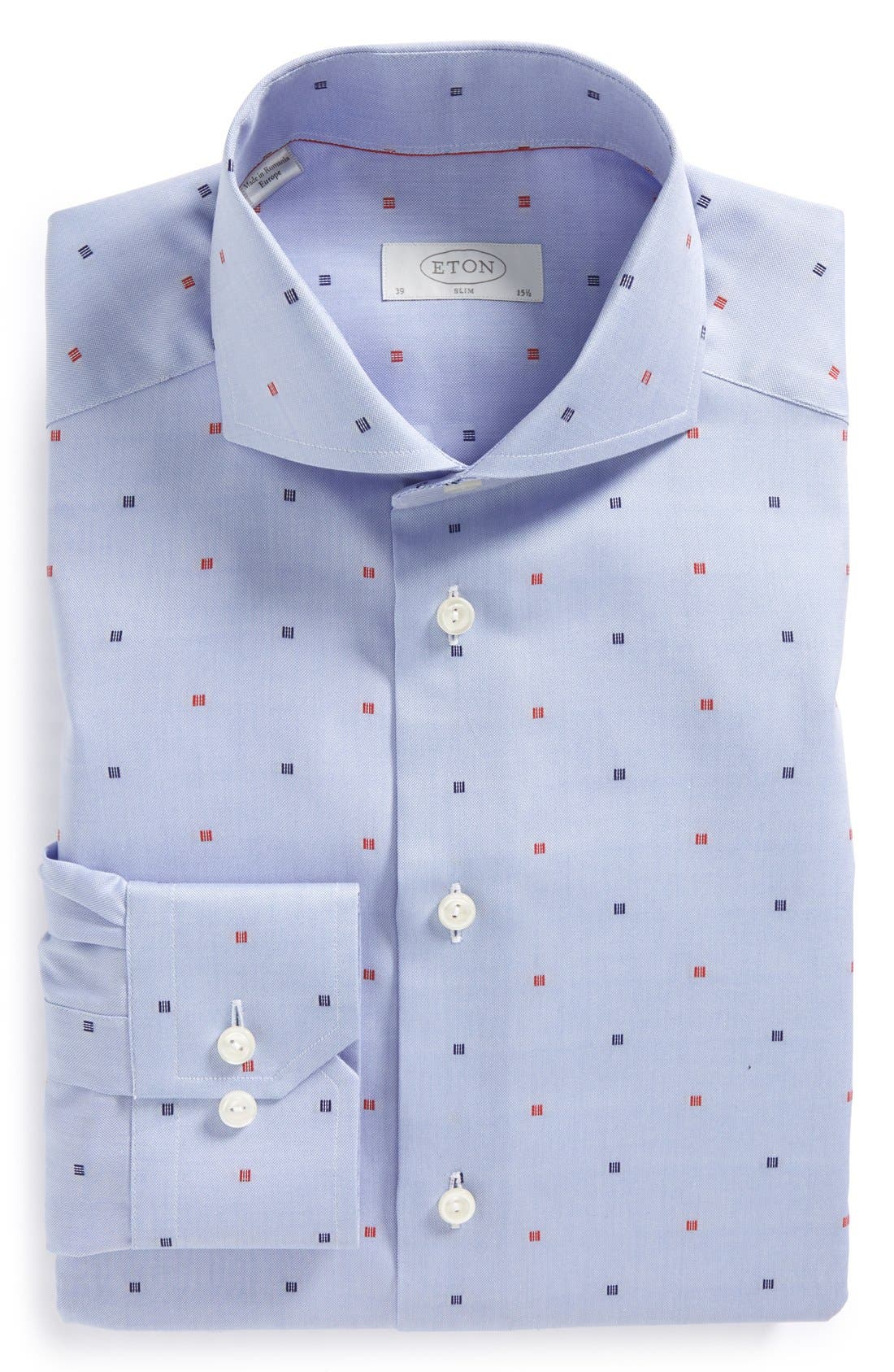 Eton Slim Fit Dot Dress Shirt Nordstrom