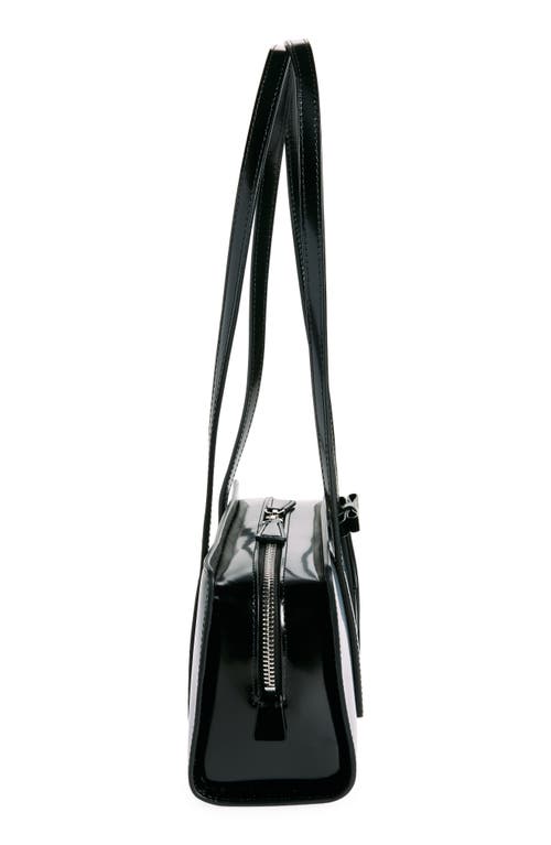 Sandy Liang Recital Patent Leather Shoulder Bag In Black