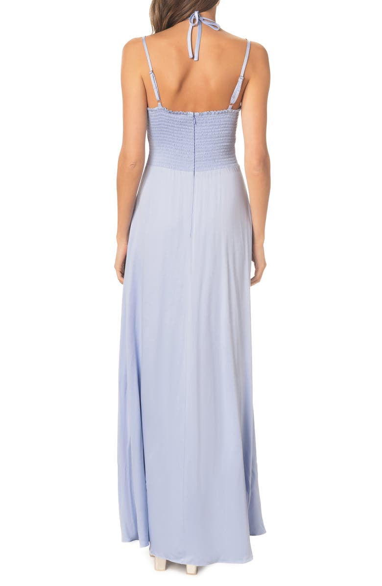 Dress the Population Mia A-Line Maxi Dress, Alternate, color, Sky