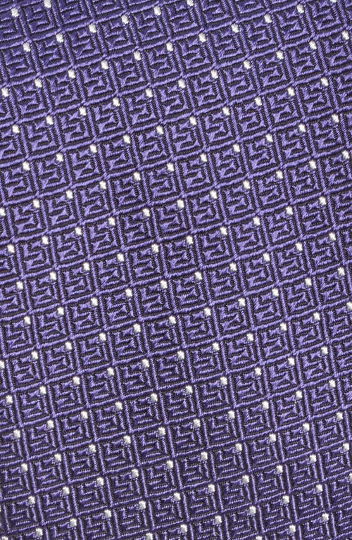 Shop Hugo Boss Boss Neat Dot Silk Blend Tie In Light Purple