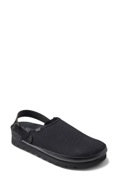 Cushion Sage Platform Clog in Black/Black