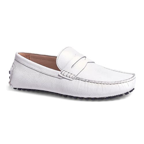 Carlos Santana Ritchie Penny Loafer In White