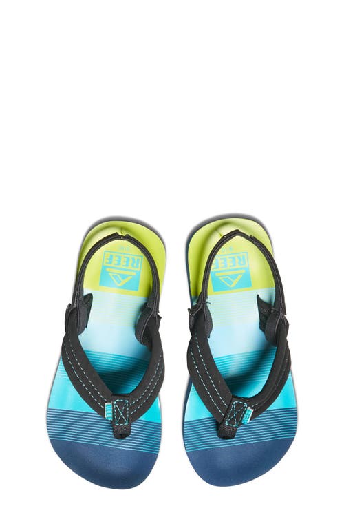 Shop Reef Kids' Little Ahi Flip Flop In Aqua/green