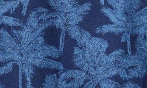 Shop Tommy Bahama Palm Impressions Cotton Polo In Indigo