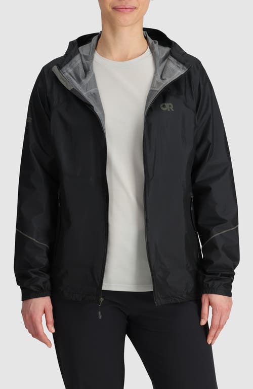 Shop Outdoor Research Helium Rain Ultralight Jacket In Black