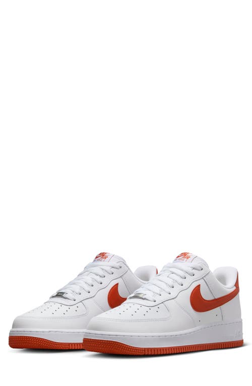 Shop Nike Air Force 1 '07 Sneaker In White/dragon Red/white