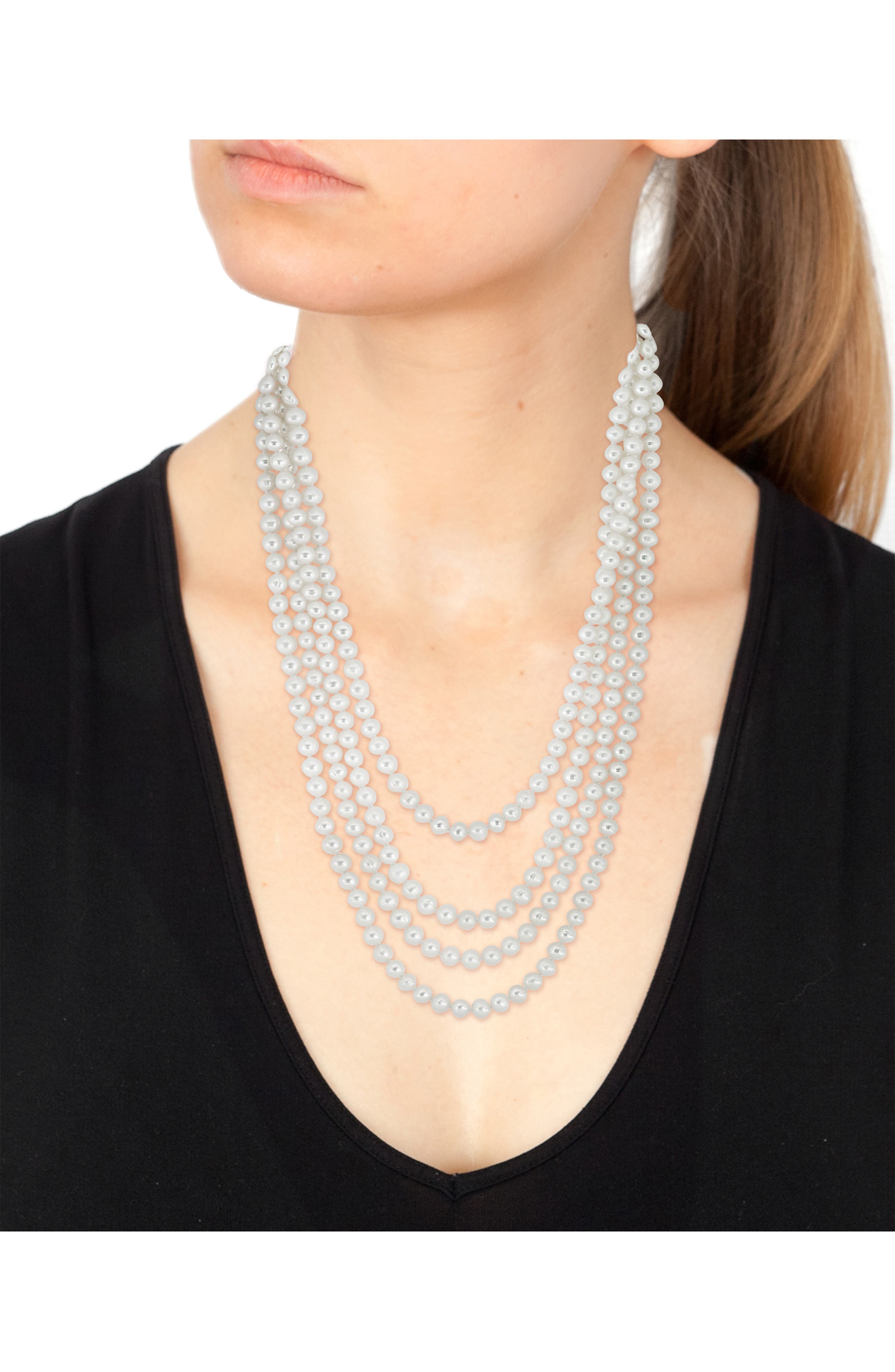 pearl necklace under 100