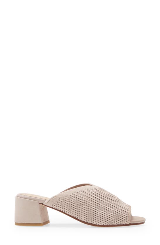 Shop Eileen Fisher Fave Block Heel Slide Sandal In Light Pink Knit