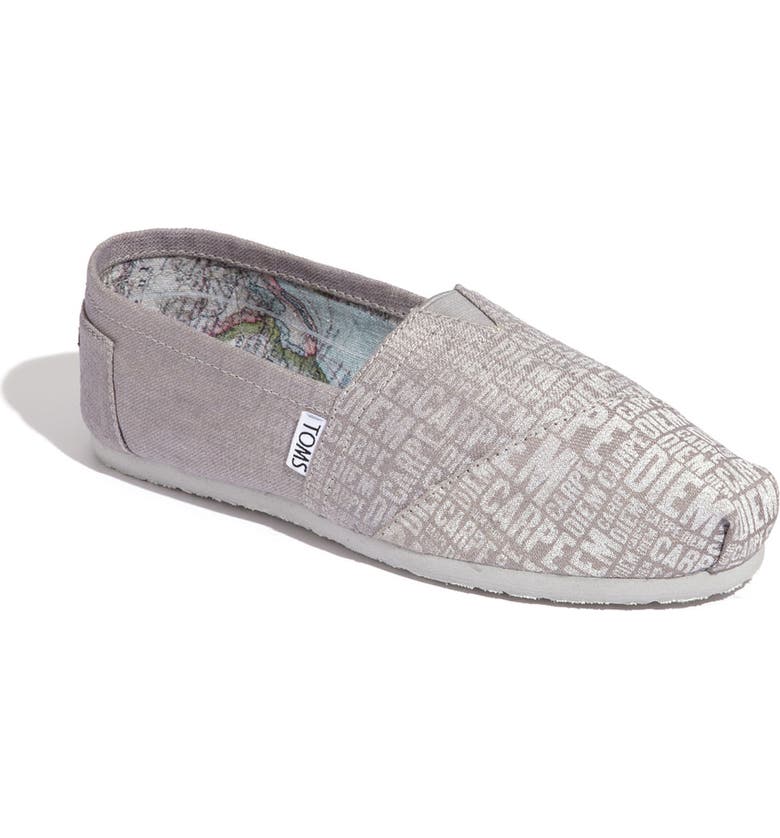 TOMS �Classic Carpe Diem� Canvas SlipOn (Women) Nordstrom TOMS �Classic Carpe Diem� Canvas SlipOn (Women) Nordstrom