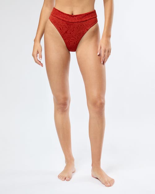 Shop Onia Ivy Bikini Bottom In Dark Red