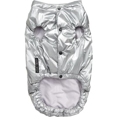 Lovethybeast Metallic Puffer Vest, Metallic