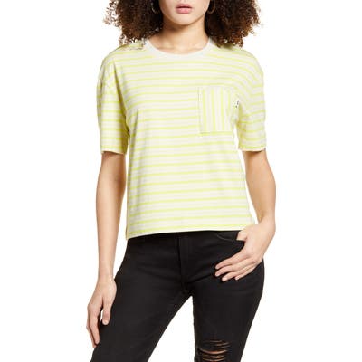 Vans Stripe Pocket T-Shirt, Yellow