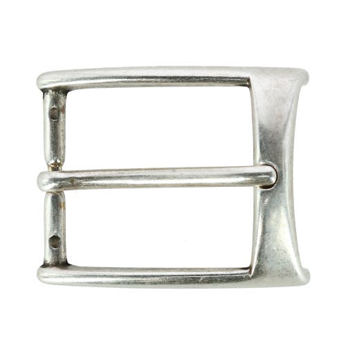 Trafalgar 35mm Rectangular Edged Solid Brass Harness Belt Buckle In Antique Silver