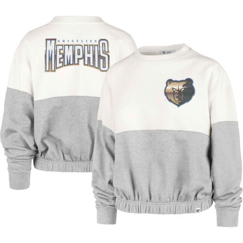 Women's '47 Cream Memphis Grizzlies 2022/23 City Edition Take Two Bonita Sweatshirt
