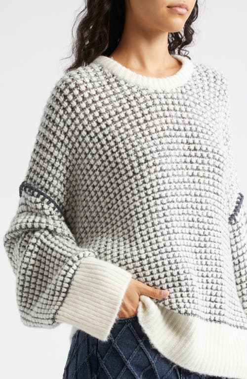 Shop Rag & Bone Katie Oversize Sweater In Ivorymult