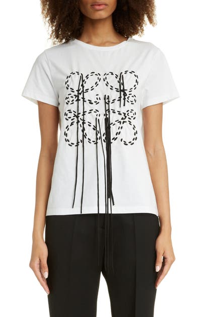 LOEWE ANAGRAM STITCH COTTON TEE,D2299960PC