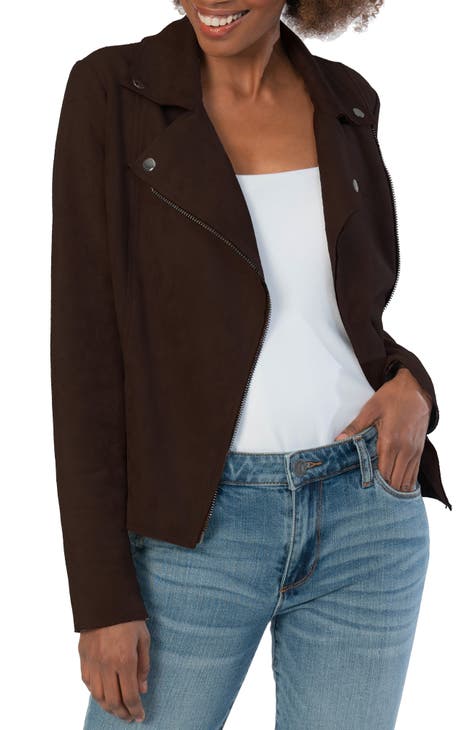 Women's Brown Leather & Faux Leather Jackets | Nordstrom