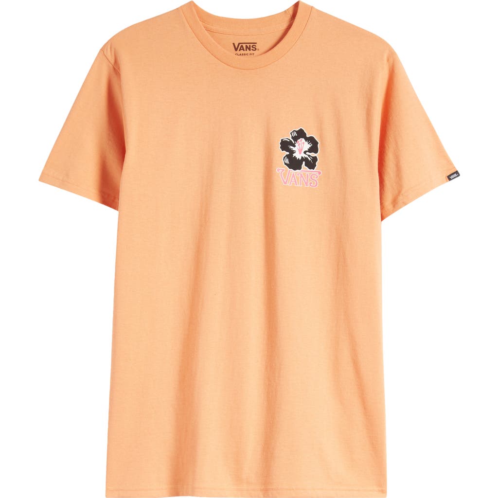 Vans All Day Cotton Graphic T-shirt In Orange