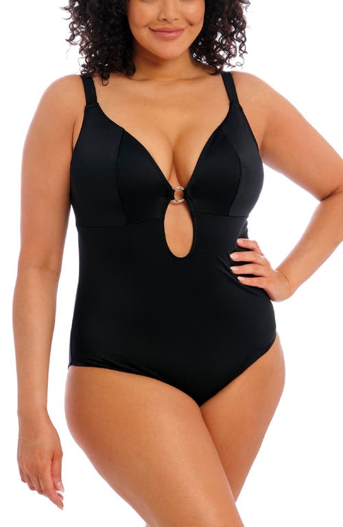 Elomi Plain Sailing One-Piece Swimsuit Black at Nordstrom,