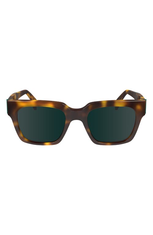 Paul Smith Kenley 52mm Rectangular Sunglasses In Havana