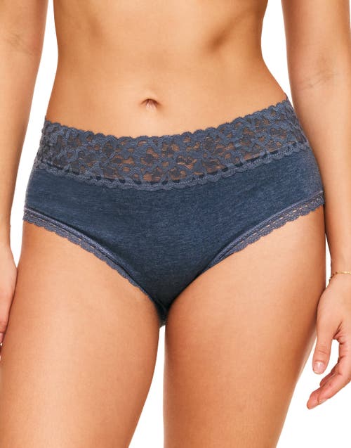 Shop Adore Me Coleen High Waisted Panties In Dark Blue