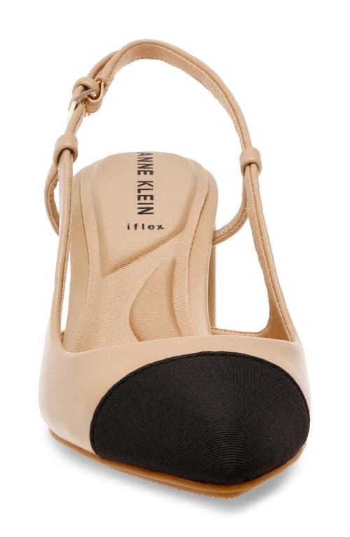 Anne Klein Brinlee Pointed Toe Pump In Nude/black