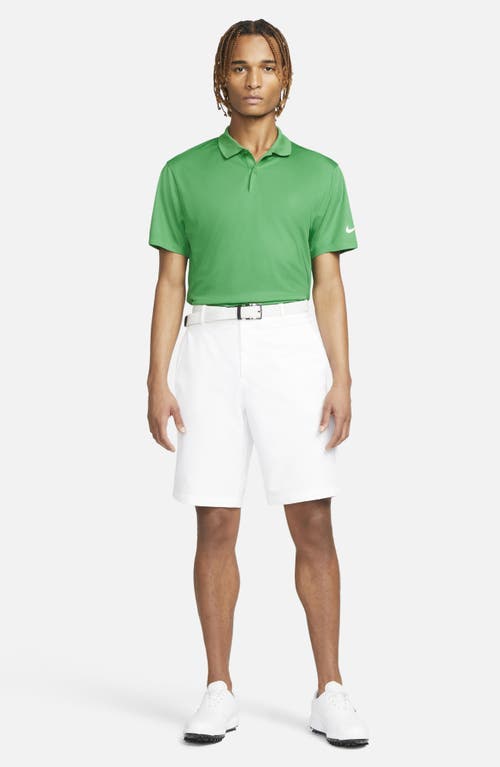 Shop Nike Golf Dri-fit Piqué Golf Polo In Classic Green/white