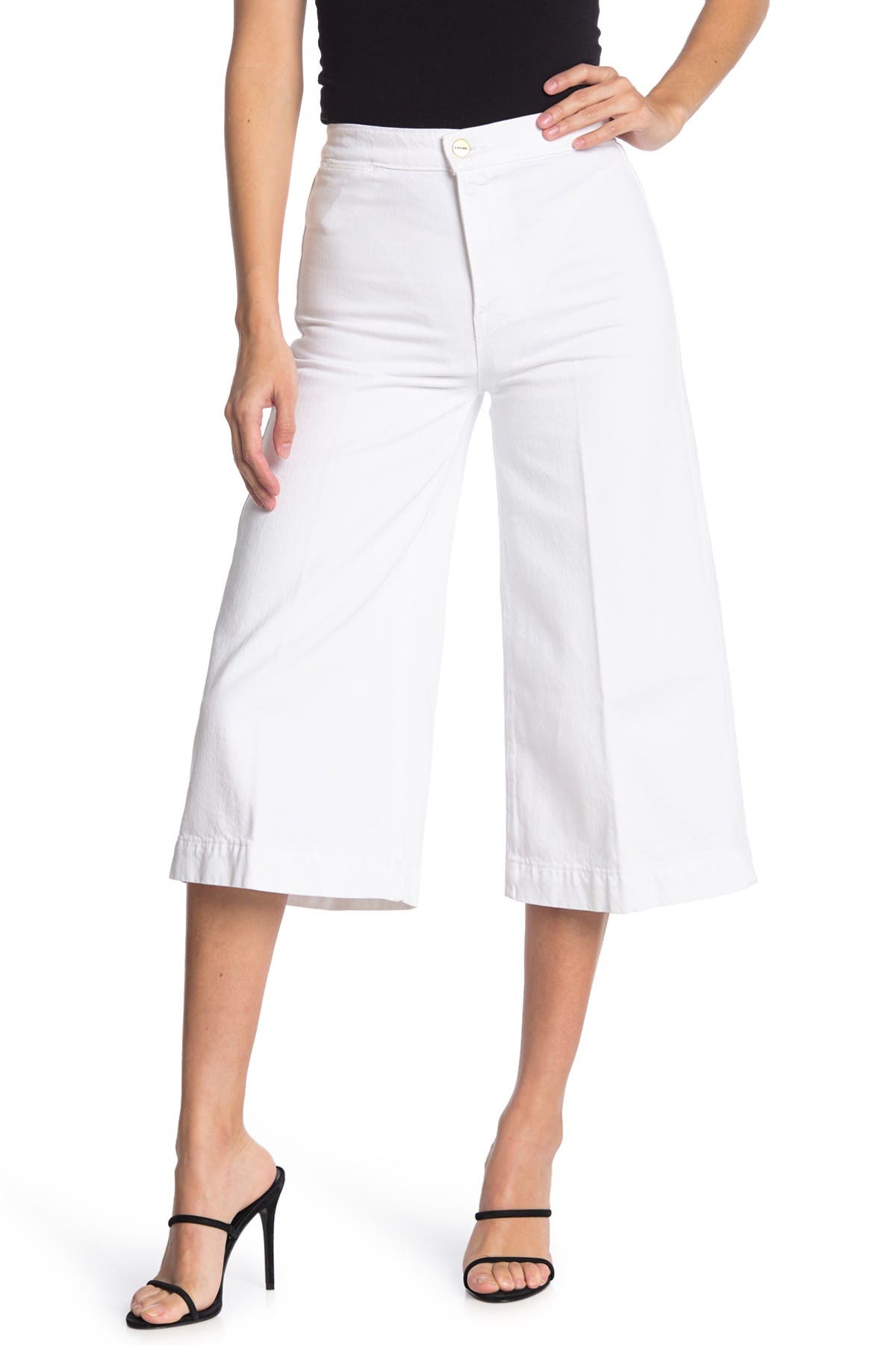 Frame Le Culotte Solid Pants In Blanc