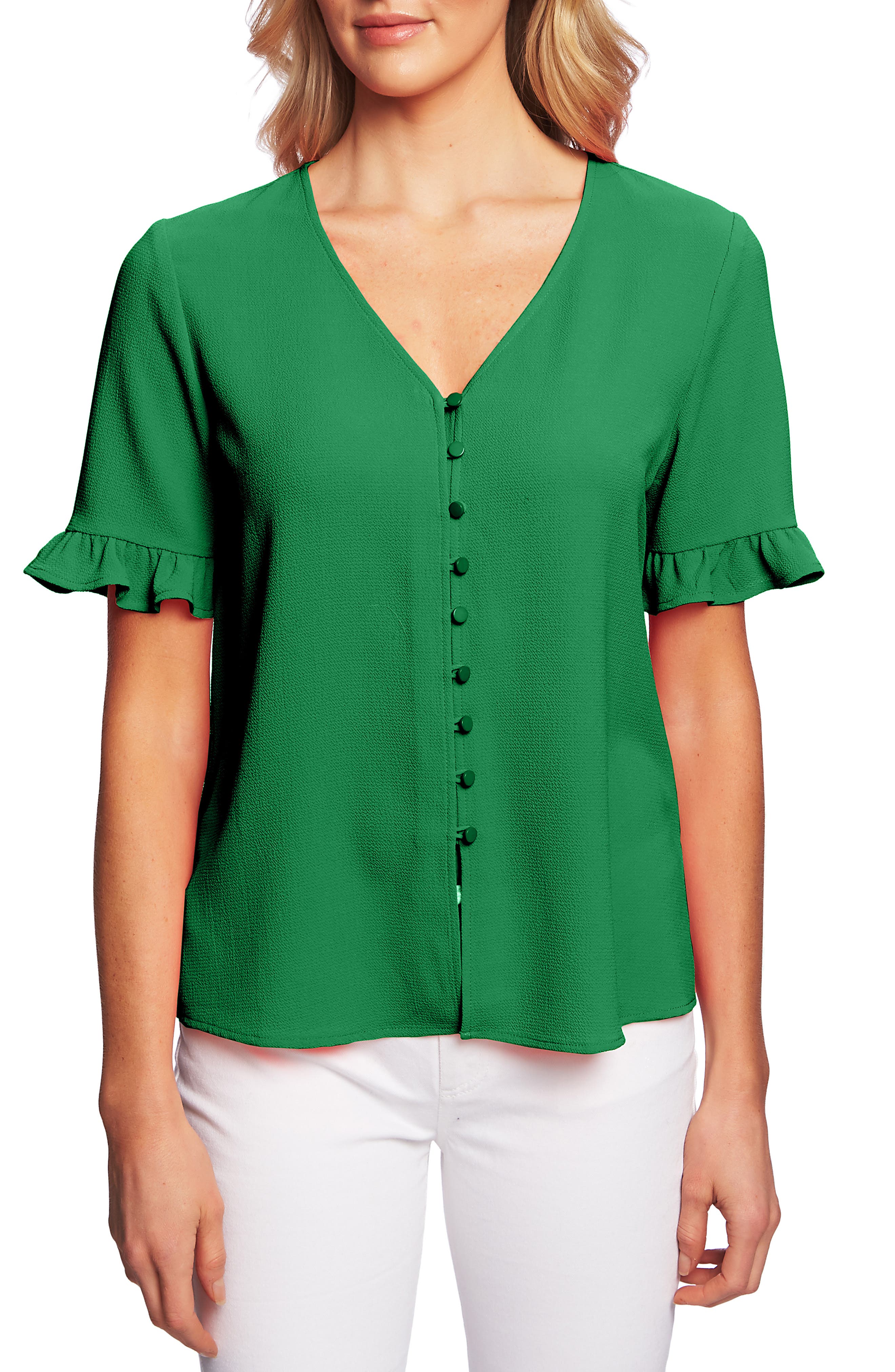 women's green tops and blouses