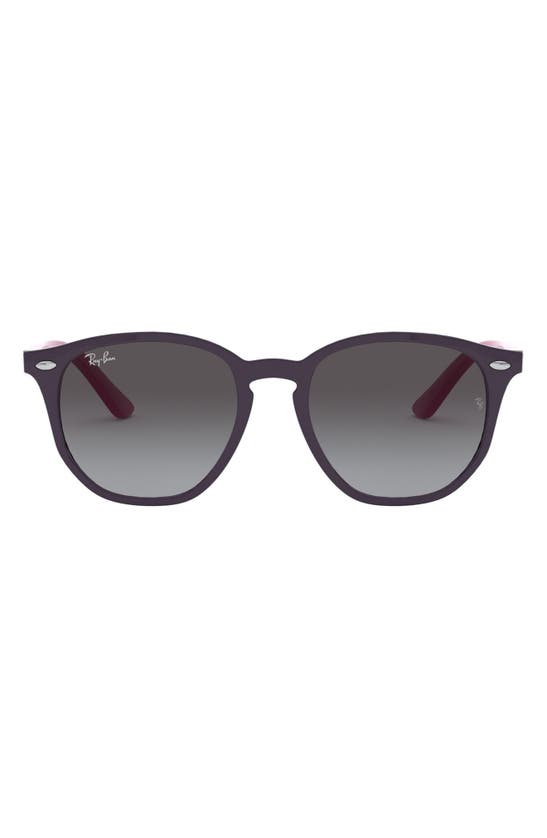 Shop Ray Ban Kids' 46mm Round Sunglasses In Violet