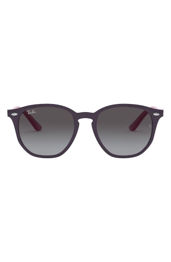 Ray Ban Kids' 46mm Round Sunglasses In Violet