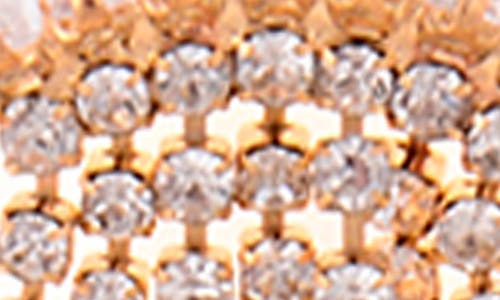 Zaxie By Stefanie Taylor Cz Chandelier Earrings In Gold