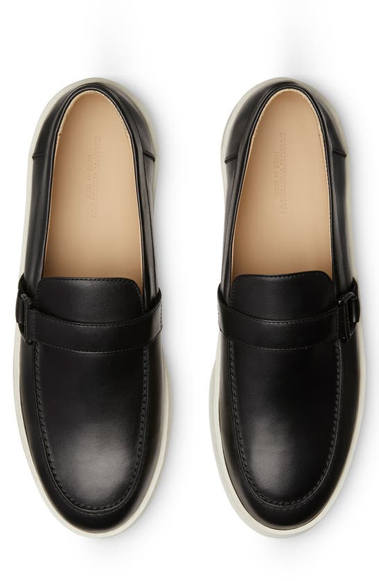 Shop Stuart Weitzman Hamptons Buckle Loafer In Black