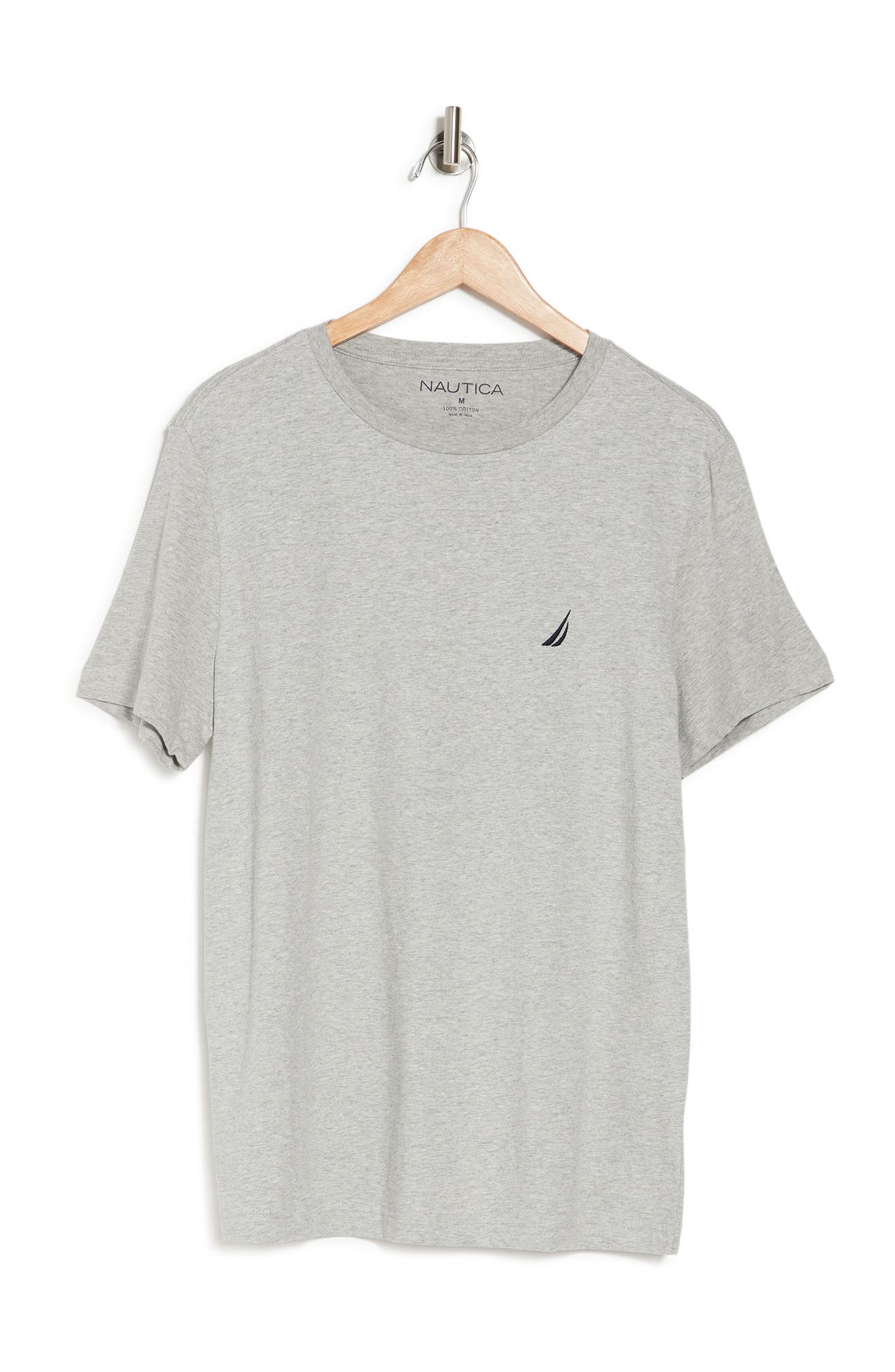 Nautica Crew Neck T-shirt In Grey Htr