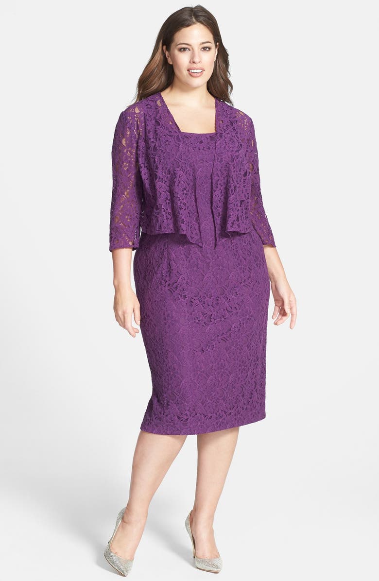 Alex Evenings Lace Dress & Jacket (Plus Size) | Nordstrom