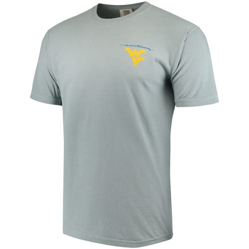 IMAGE ONE Men's Gray West Virginia Mountaineers Canoe Local Comfort Colors T-Shirt