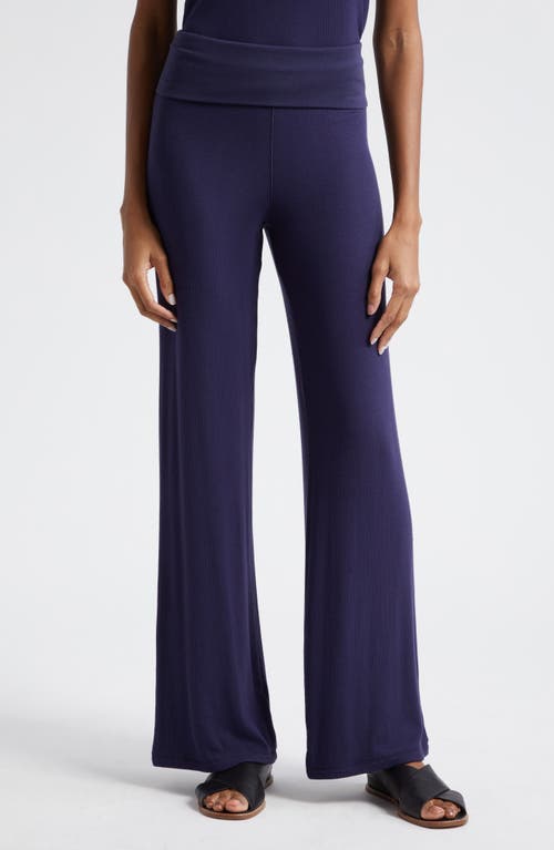 ATM Anthony Thomas Melillo Rib Straight Leg Pants Ink at Nordstrom,