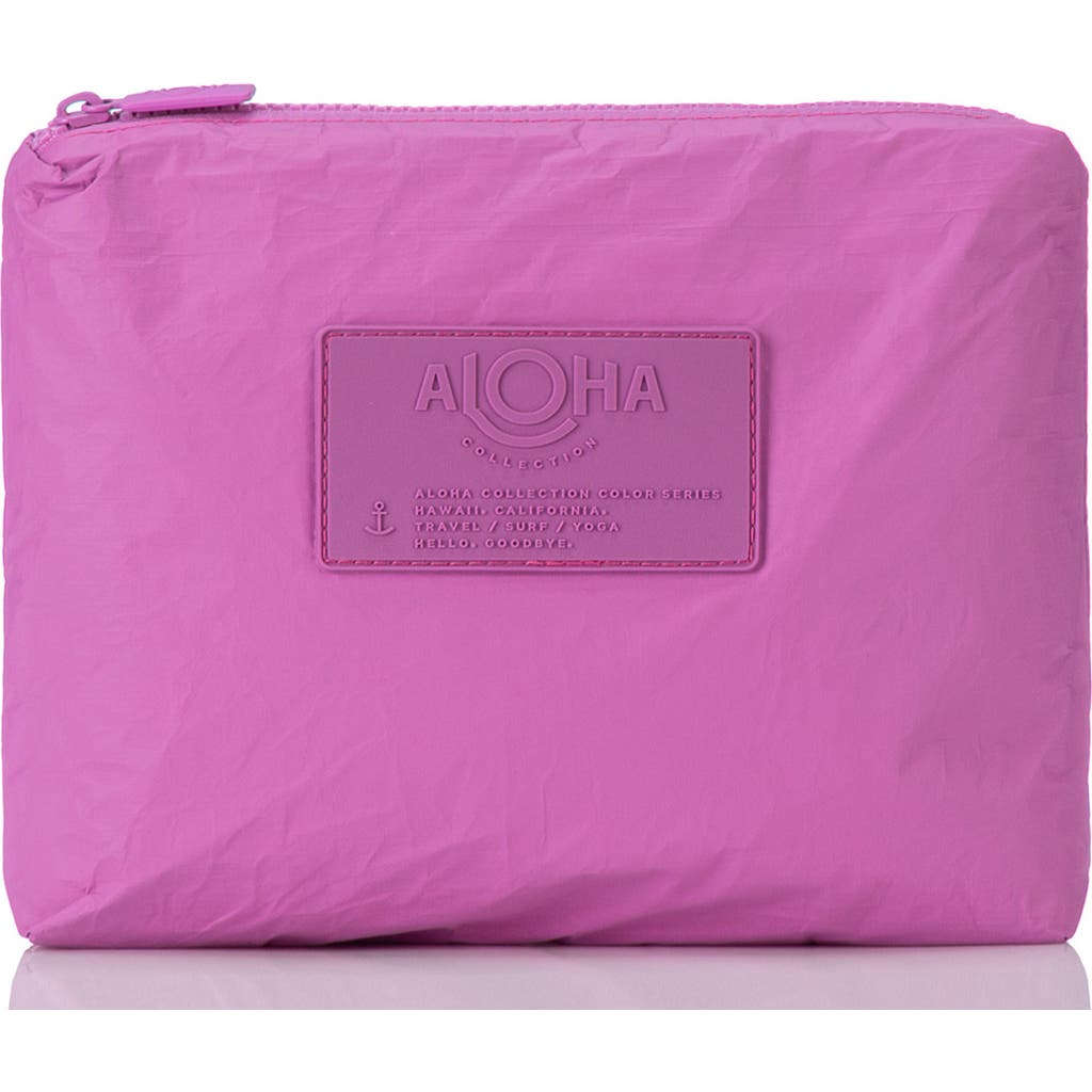 Aloha Collection Small Water Resistant Tyvek® Zip Pouch In Pink