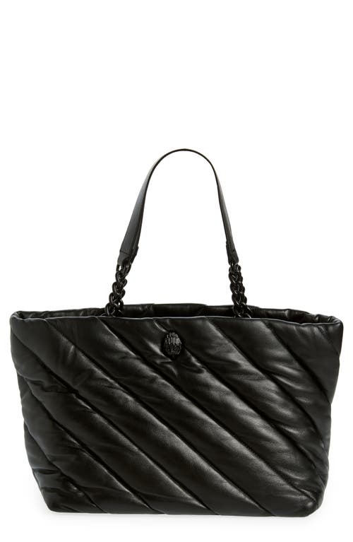 Kurt Geiger London Soho Quilted Leather Shopper in Black