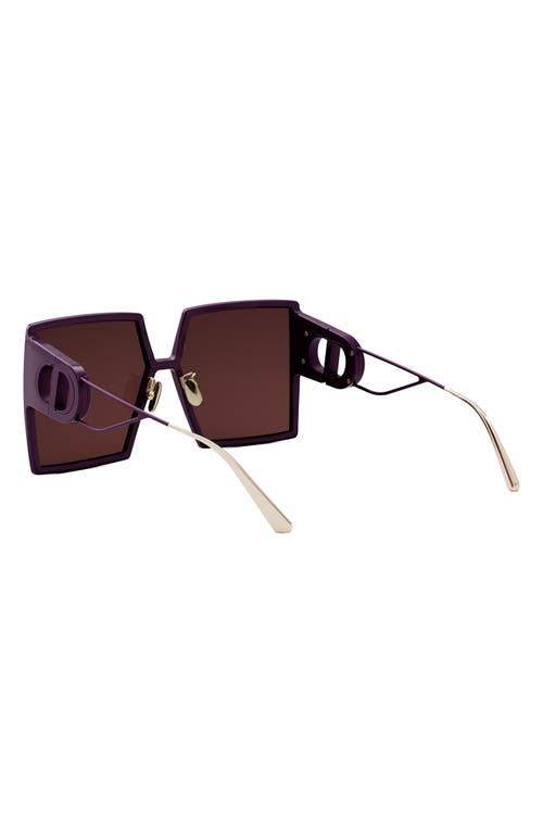 Shop Dior 30montaigne Su 58mm Square Sunglasses In Shiny Bordeaux/bordeaux