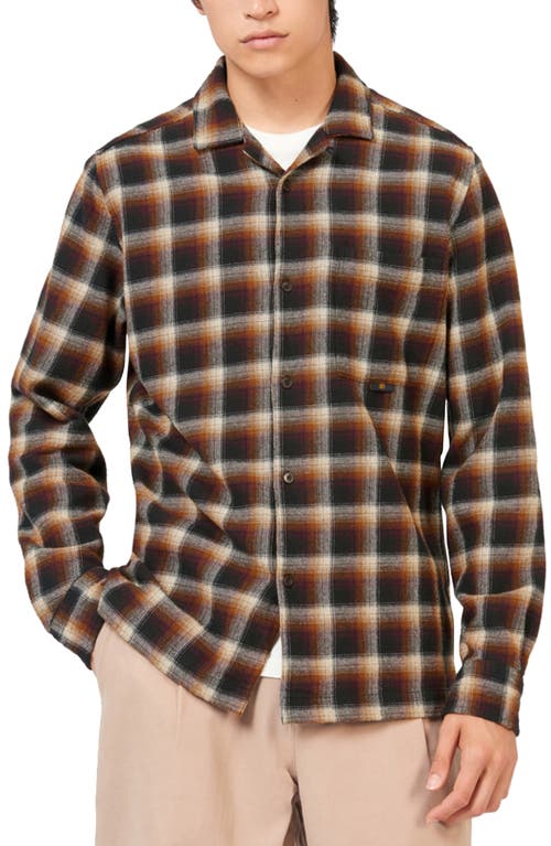 Ben Sherman Brushed Ombré Button-Up Shirt Utility Brown at Nordstrom,