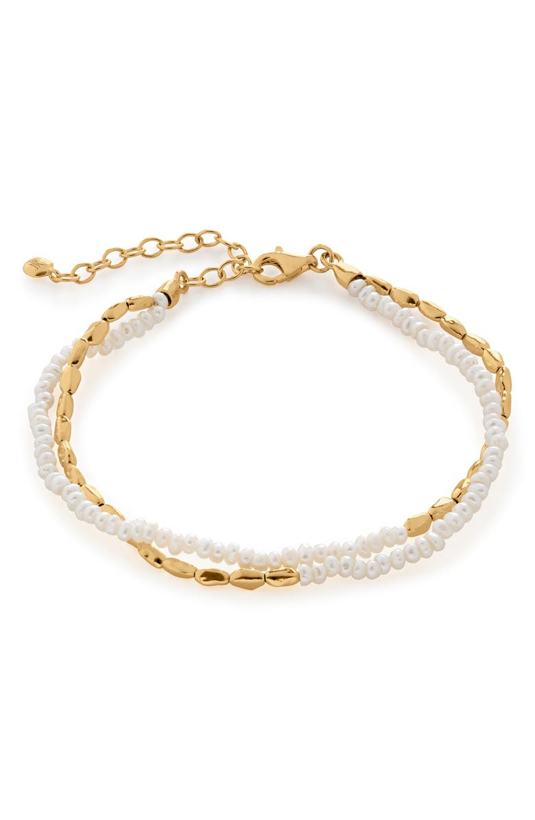 Monica Vinader Mini Nugget Beaded Seed Pearl Bracelet | Nordstrom