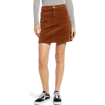 Bp. Corduroy Miniskirt, Brown