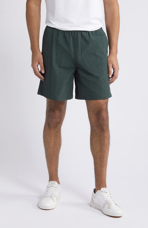 Badge Nylon Shorts in Forest