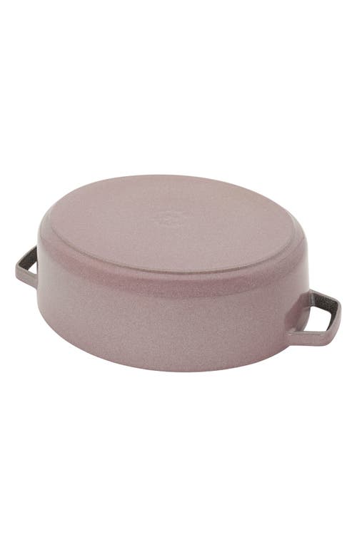Staub 6.25-quart Enameled Cast Iron Shallow Oval Dutch Oven In Lilac