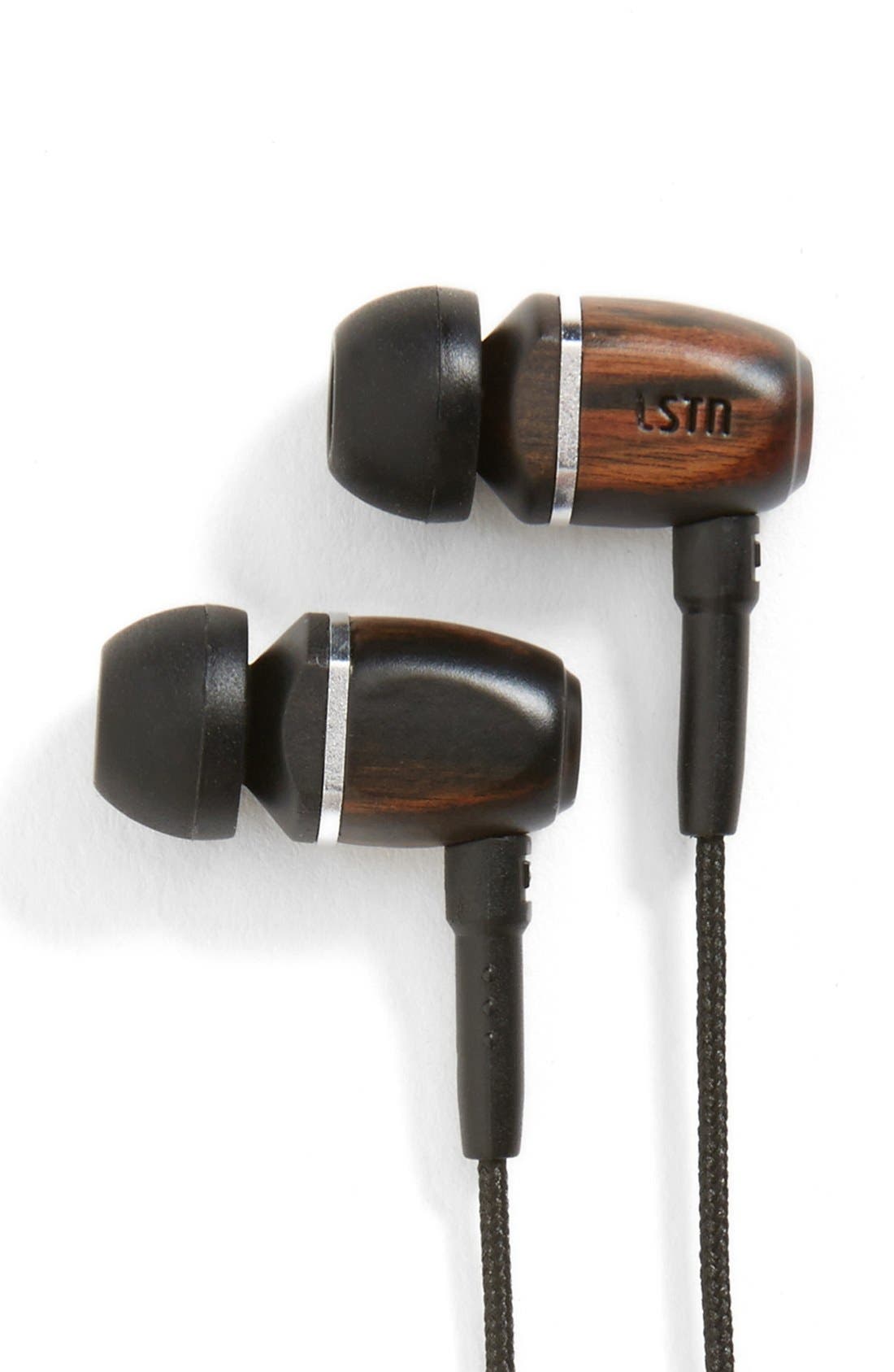 LSTN 'The Bowerys' Ebony Wood Earbuds Nordstrom