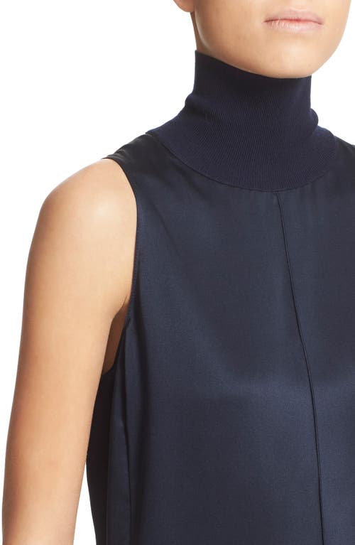 Rag & Bone 'singer' Silk Sleeveless Turtleneck Top In Salute