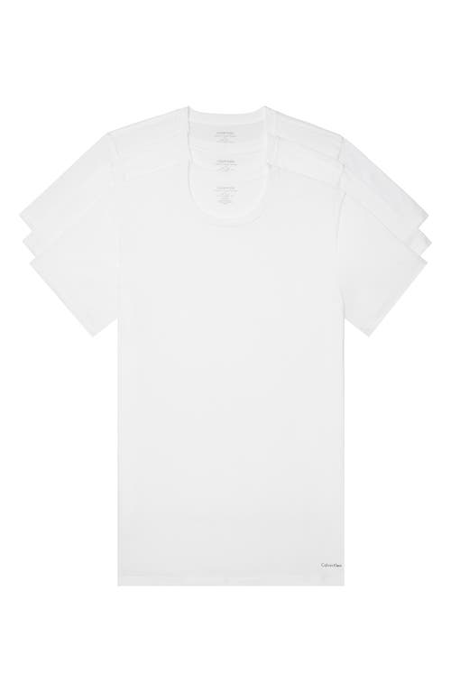 Calvin Klein 3-Pack Cotton Crewneck T-Shirt White at Nordstrom,