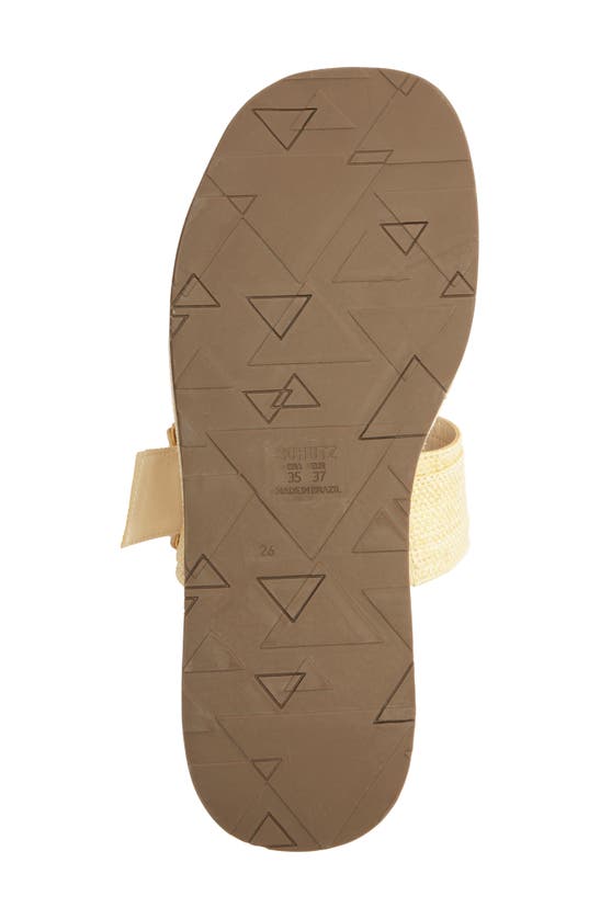 Shop Schutz Lola Platform Slide Sandal In Natural/ Egg Shell