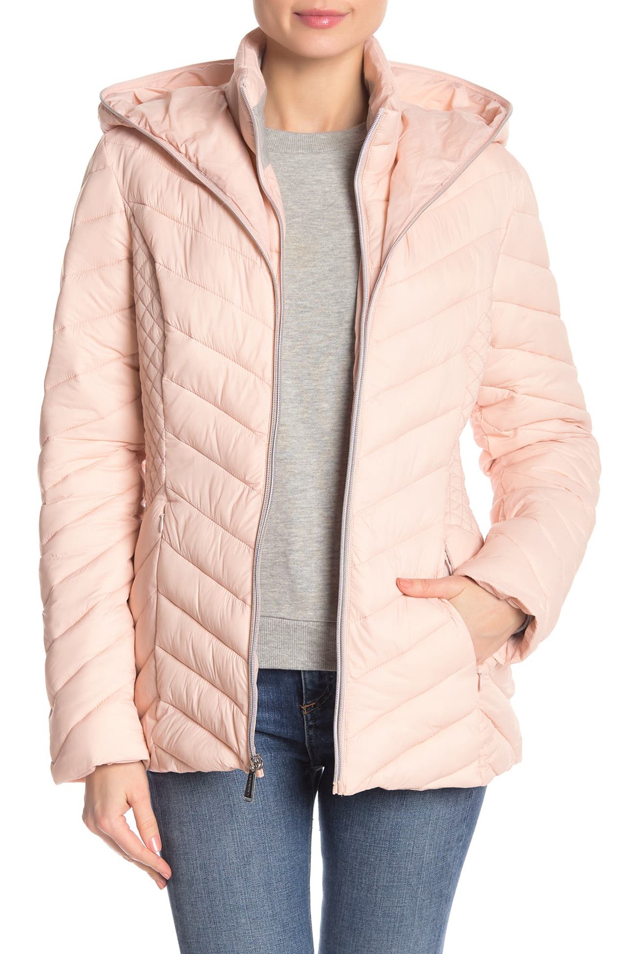 Laundry By Shelli Segal Hooded Lightweight Puffer Jacket Nordstrom Rack